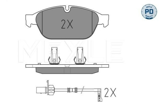 Brake Pad Set, disc brake MEYLE-PD Quality 025 261 5820/PD
