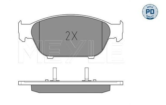 Brake Pad Set, disc brake MEYLE-PD Quality 025 261 5820/PD, Image 2