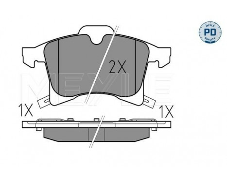 Brake Pad Set, disc brake MEYLE-PD Quality 025 283 3219/PD, Image 2