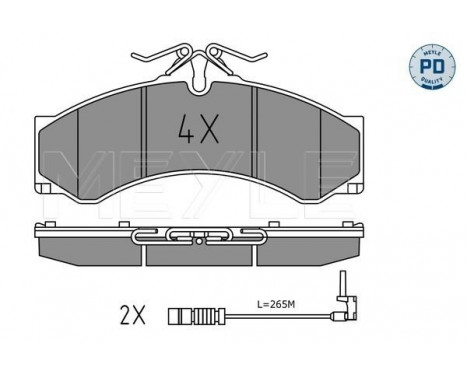 Brake Pad Set, disc brake MEYLE-PD Quality 025 290 7620/PD