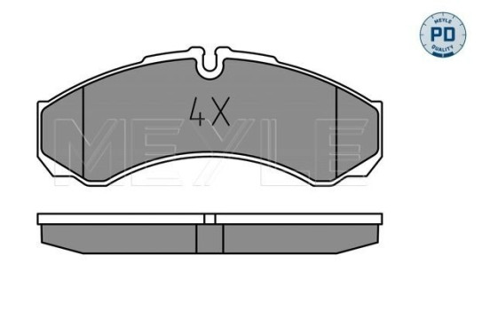 Brake Pad Set, disc brake MEYLE-PD Quality 025 291 2120/PD