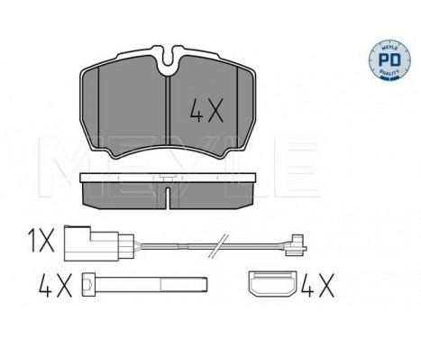 Brake Pad Set, disc brake MEYLE-PD Quality 025 291 2320-1/PD