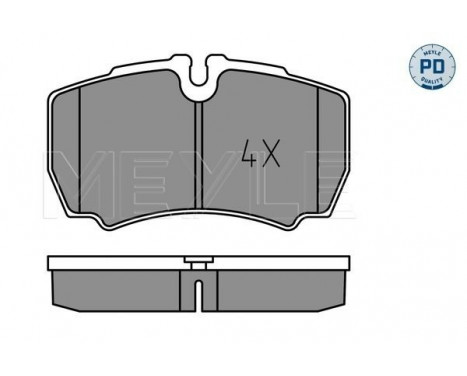 Brake Pad Set, disc brake MEYLE-PD Quality 025 291 2320/PD