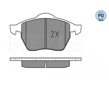 Brake Pad Set, disc brake MEYLE-PD Quality, Image 2