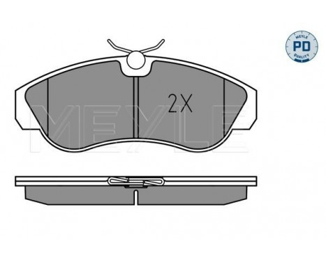 Brake Pad Set, disc brake MEYLE-PD Quality, Image 2