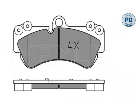 Brake Pad Set, disc brake MEYLE-PD Quality