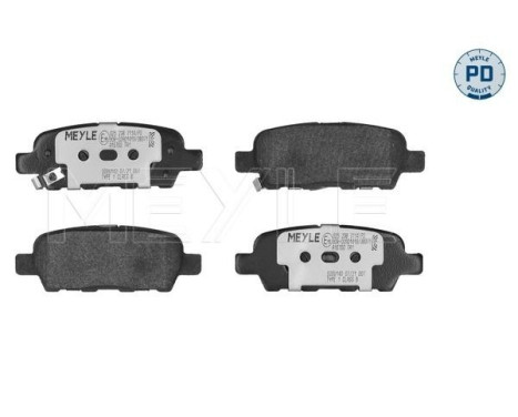 Brake Pad Set, disc brake MEYLE-PD Quality