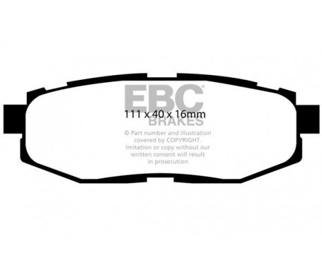 Brake Pad Set, disc brake Orangestuff DP91758 EBC, Image 5
