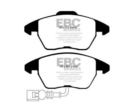 Brake Pad Set, disc brake Orangstuff DP91945 EBC, Image 5