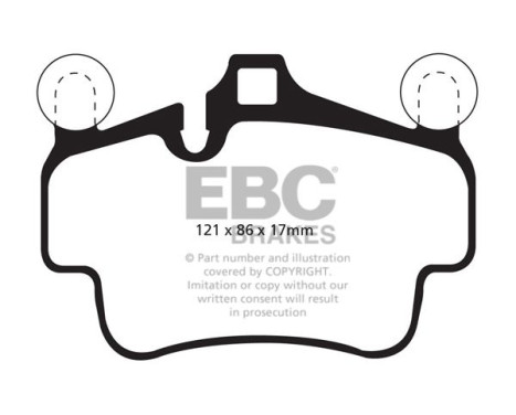 Brake Pad Set, disc brake Orangstuff DP92029 EBC, Image 5