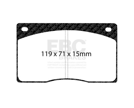 Brake Pad Set, disc brake Orangstuff DP9262 EBC, Image 5