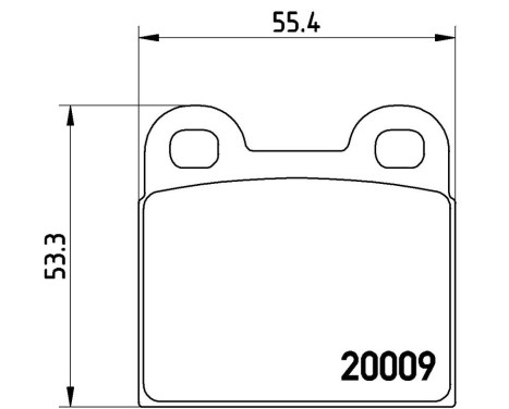 Brake Pad Set, disc brake P 06 001 Brembo, Image 3