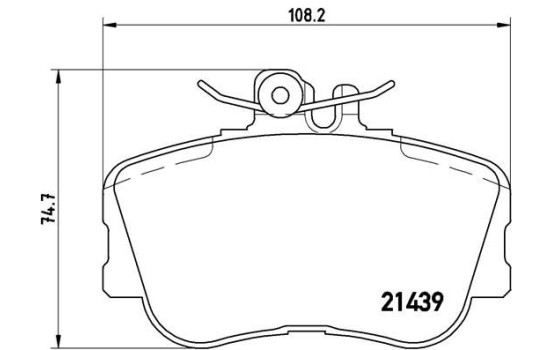 Brake Pad Set, disc brake P 06 017 Brembo, Image 2