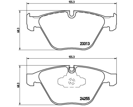 Brake Pad Set, disc brake P 06 055 Brembo, Image 3