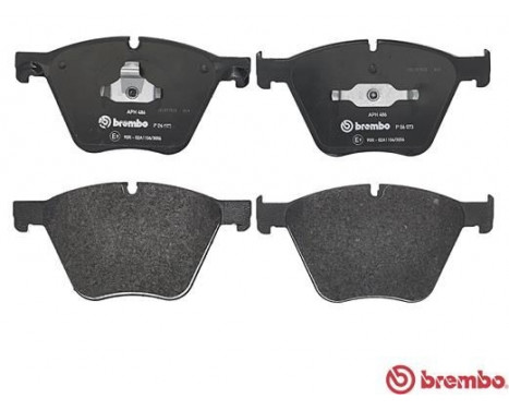 Brake Pad Set, disc brake P 06 073 Brembo, Image 2