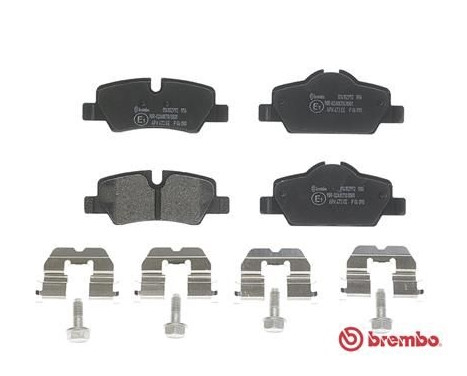 Brake Pad Set, disc brake P 06 090 Brembo, Image 2