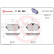 Brake Pad Set, disc brake P 06 092 Brembo, Thumbnail 3