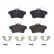 Brake Pad Set, disc brake P 06 102 Brembo
