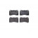 Brake Pad Set, disc brake P 09 004 Brembo