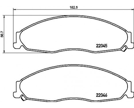 Brake Pad Set, disc brake P 09 011 Brembo