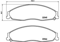 Brake Pad Set, disc brake P 09 011 Brembo