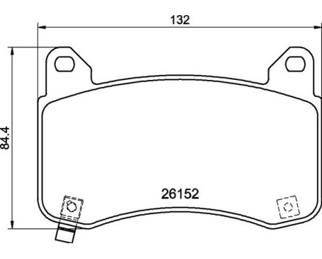 Brake pad set, disc brake P 09 029 Brembo