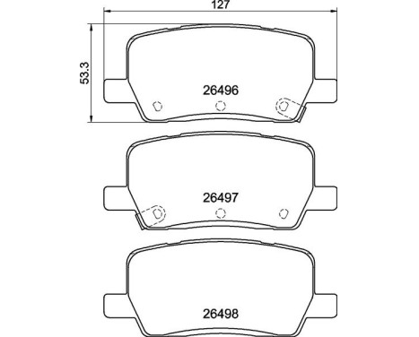 Brake pad set, disc brake P 09 032 Brembo, Image 4
