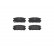 Brake Pad Set, disc brake P 10 004 Brembo
