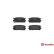 Brake Pad Set, disc brake P 10 004 Brembo, Thumbnail 2