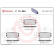 Brake Pad Set, disc brake P 10 004 Brembo, Thumbnail 3