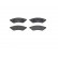 Brake Pad Set, disc brake P 10 008 Brembo