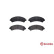 Brake Pad Set, disc brake P 10 016 Brembo, Thumbnail 2