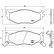 Brake Pad Set, disc brake P 11 007 Brembo, Thumbnail 3