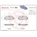 Brake Pad Set, disc brake P 11 022 Brembo, Thumbnail 3