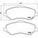 Brake Pad Set, disc brake P 11 025 Brembo, Thumbnail 2