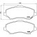 Brake Pad Set, disc brake P 11 025 Brembo, Thumbnail 3