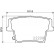 Brake Pad Set, disc brake P 11 040 Brembo, Thumbnail 2