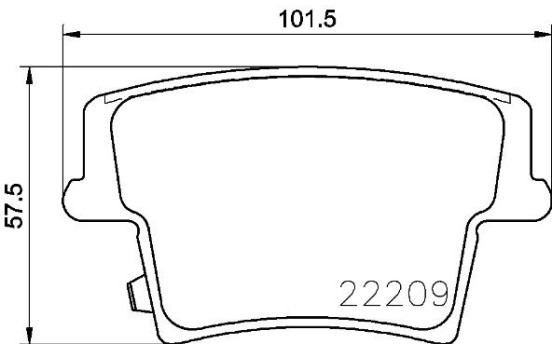Brake Pad Set, disc brake P 11 040 Brembo