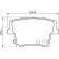 Brake Pad Set, disc brake P 11 040 Brembo, Thumbnail 2