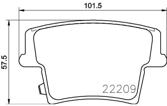 Brake Pad Set, disc brake P 11 040 Brembo, Image 2