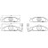 Brake Pad Set, disc brake P 15 003 Brembo, Thumbnail 2