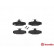 Brake Pad Set, disc brake P 15 004 Brembo, Thumbnail 3