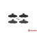 Brake Pad Set, disc brake P 15 005 Brembo, Thumbnail 2