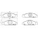 Brake Pad Set, disc brake P 15 008 Brembo, Thumbnail 2