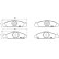 Brake Pad Set, disc brake P 15 008 Brembo, Thumbnail 3
