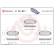 Brake Pad Set, disc brake P 15 011 Brembo, Thumbnail 3