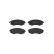 Brake Pad Set, disc brake P 15 011 Brembo, Thumbnail 3