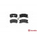 Brake Pad Set, disc brake P 16 008 Brembo, Thumbnail 2