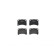 Brake Pad Set, disc brake P 16 009 Brembo, Thumbnail 3