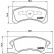 Brake Pad Set, disc brake P 16 011 Brembo, Thumbnail 2